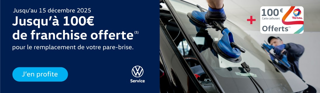 Carte carburant offerte pour tout changement de pare-brise