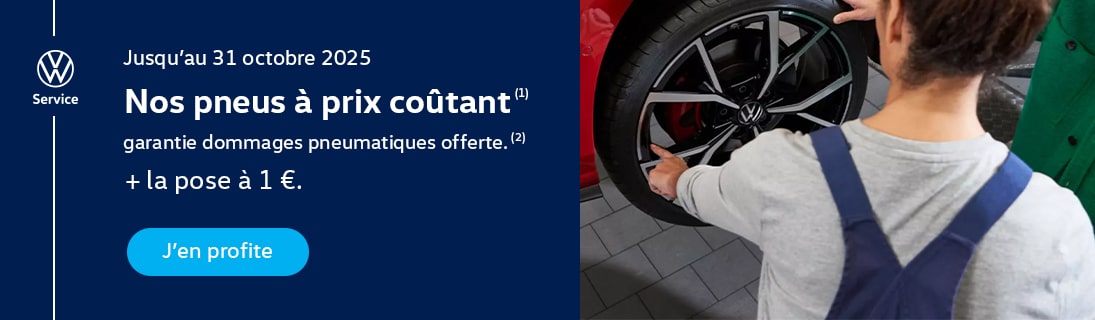 Pneumatiques pose 1€